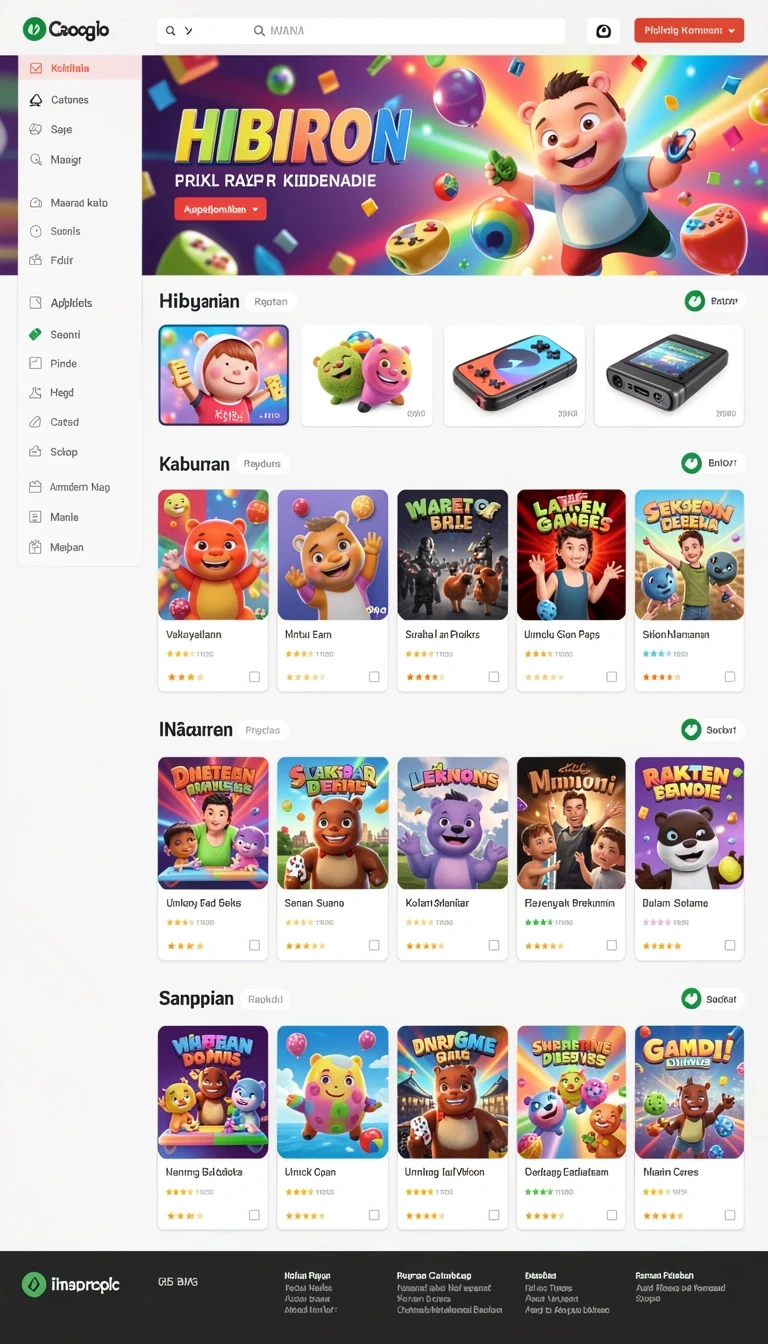 Beragam pilihan permainan menarik dalam aplikasi Download gems365 APK untuk Android.